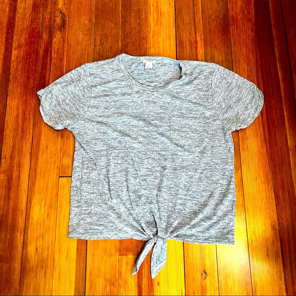 J crew size M tie front top